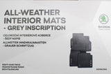 Skoda Enyaq iV 2021-on rubber floor mats set (front & rear) 5LA061500A