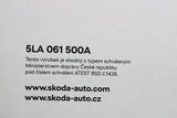 Skoda Enyaq iV 2021-on rubber floor mats set (front & rear) 5LA061500A