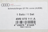 Audi Q7 2016-on accessory mud flaps (front) 4M0075111A