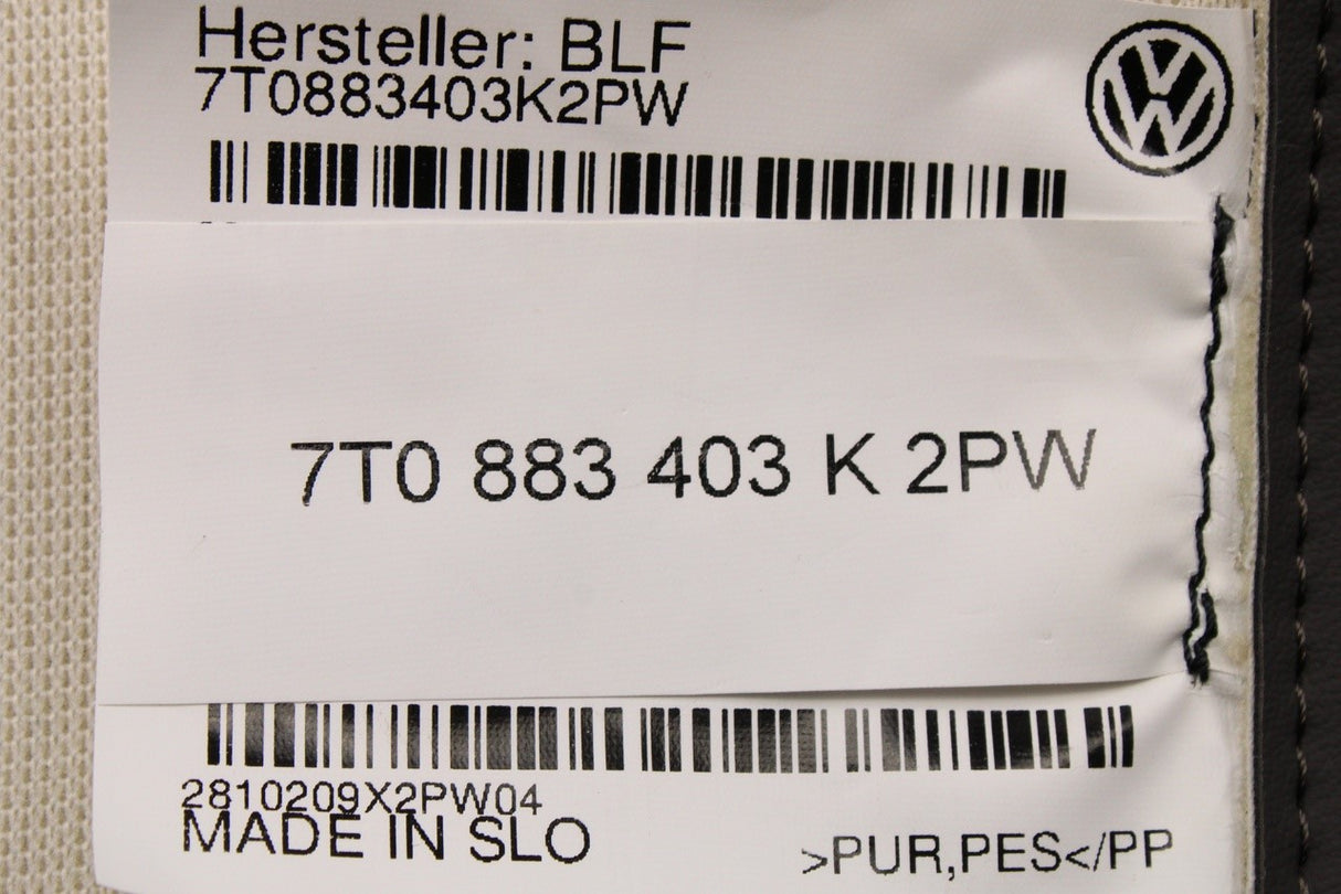 VW Multivan T7 2022-on seat ISOFIX cover (second row) 7T0883403K 2PW