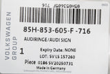 Audi Q6 e-tron 2024-on front radiator grille logo badge 85H853605F 716