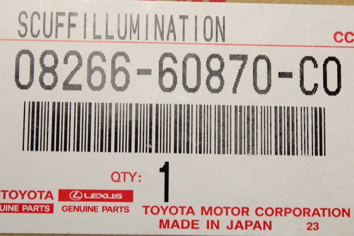 Toyota Land Cruiser 2007-on illuminated sill scuff plates 08266-60870-C0