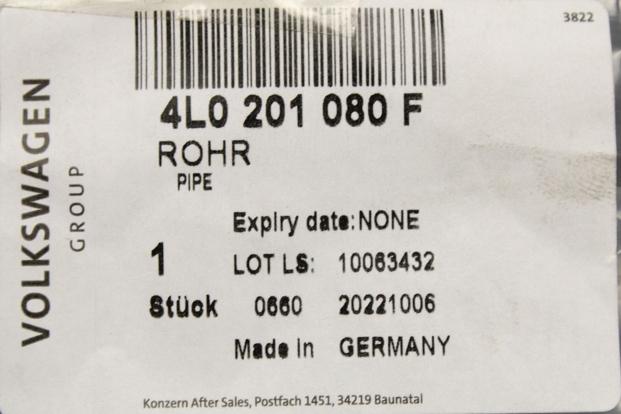 Audi Q7 4L 2010-2015 front feed and return fuel lines 4L0201080F