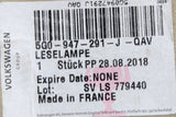 VW Golf MK7 Tiguan 2013-Onward rear reading light (grey) 5G0947291J QAV
