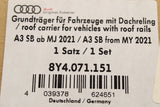 Audi A3 8Y Sportback 2020-on accessory roof bars 8Y4071151