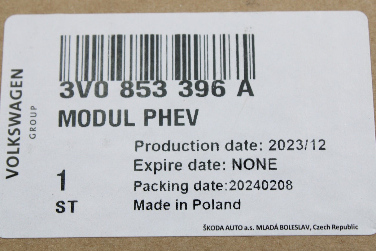 Skoda Superb 2015-2024 front charging flap housing 3V0853396A