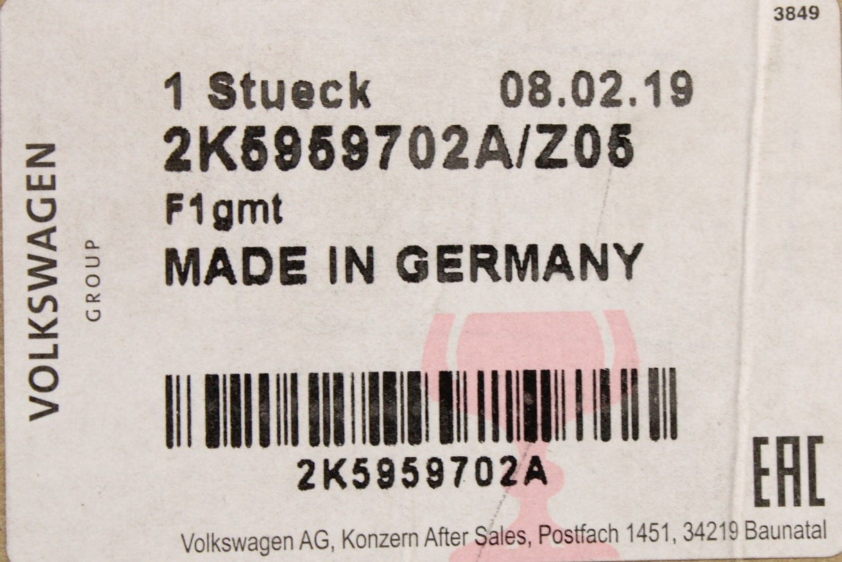 VW Caddy 2016-2020 RHD window regulator motor (left) 2K5959702A Z05