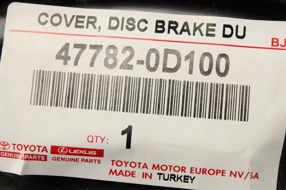 Toyota Yaris 14-20 brake disc cover heat shield (front left) 47782-0D100