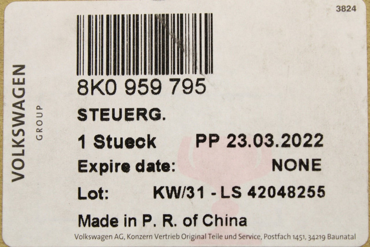 Audi A4 2008-2012 door control module (rear left) 8K0959795