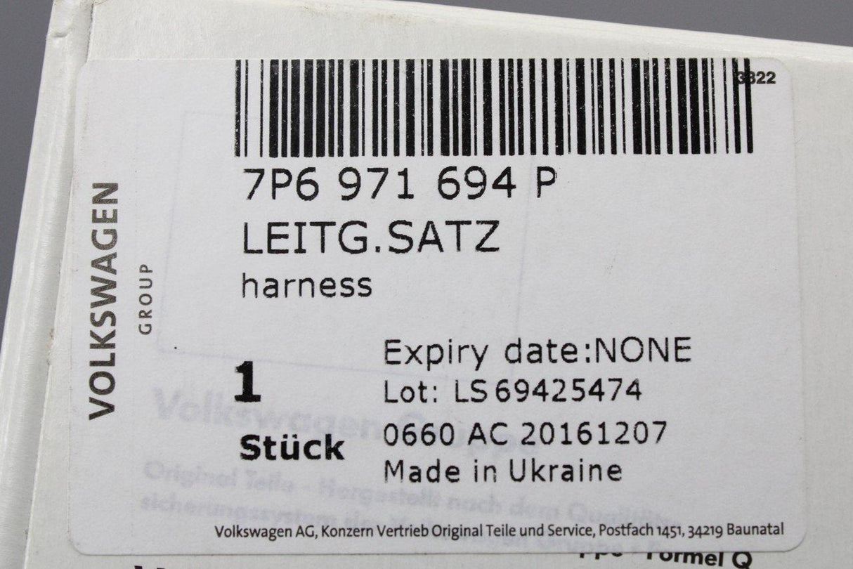 VW Touareg 7P 15-18 left right rear door wiring loom harness 7P6971694P