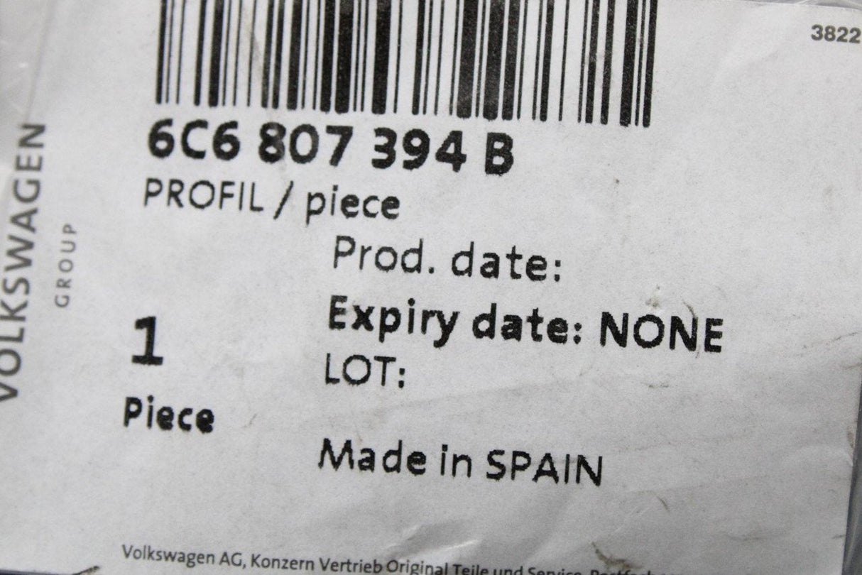 VW Polo 6C 2015-18 bumper guide (rear right) 6C6807394B