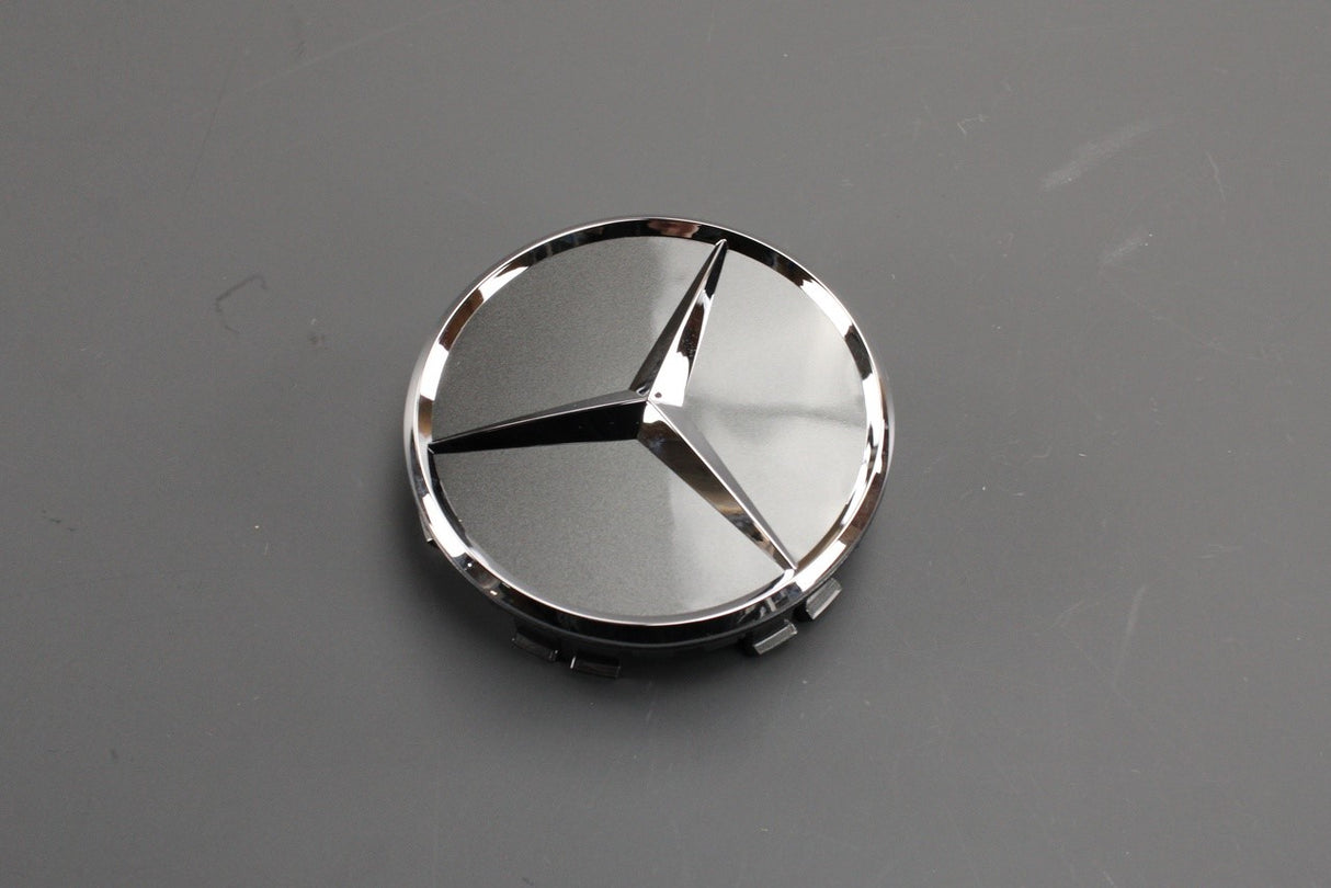 Mercedes-Benz alloy wheel centre cap (x1) grey A00040027007519