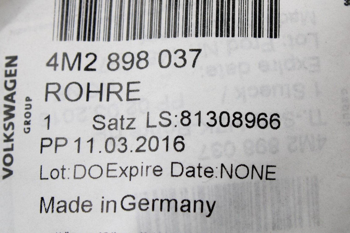 Audi A4 A5 A6 A7 A8 Q5 Q7 Q8 RS4 RS5 RS6 heater matrix pipes 4M2898037