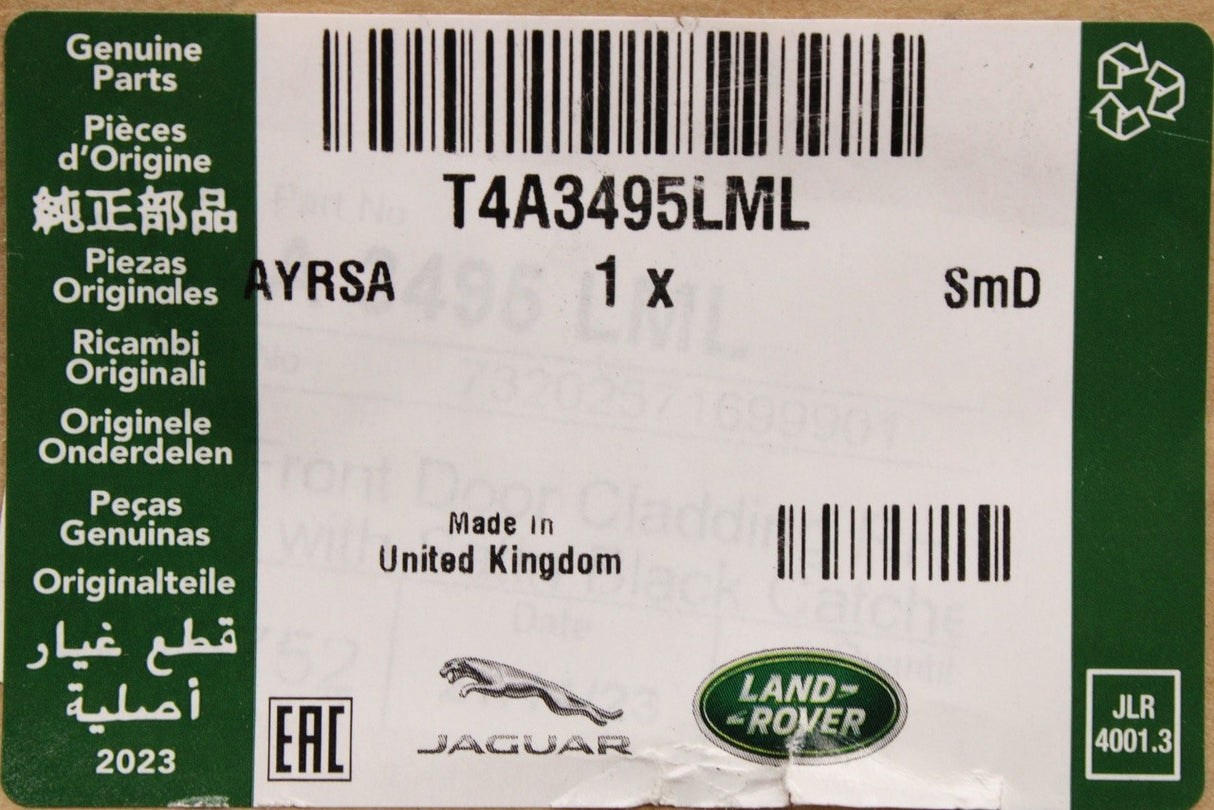 Jaguar F-Pace S/R Sport 16-on door body moulding front right T4A3495LML