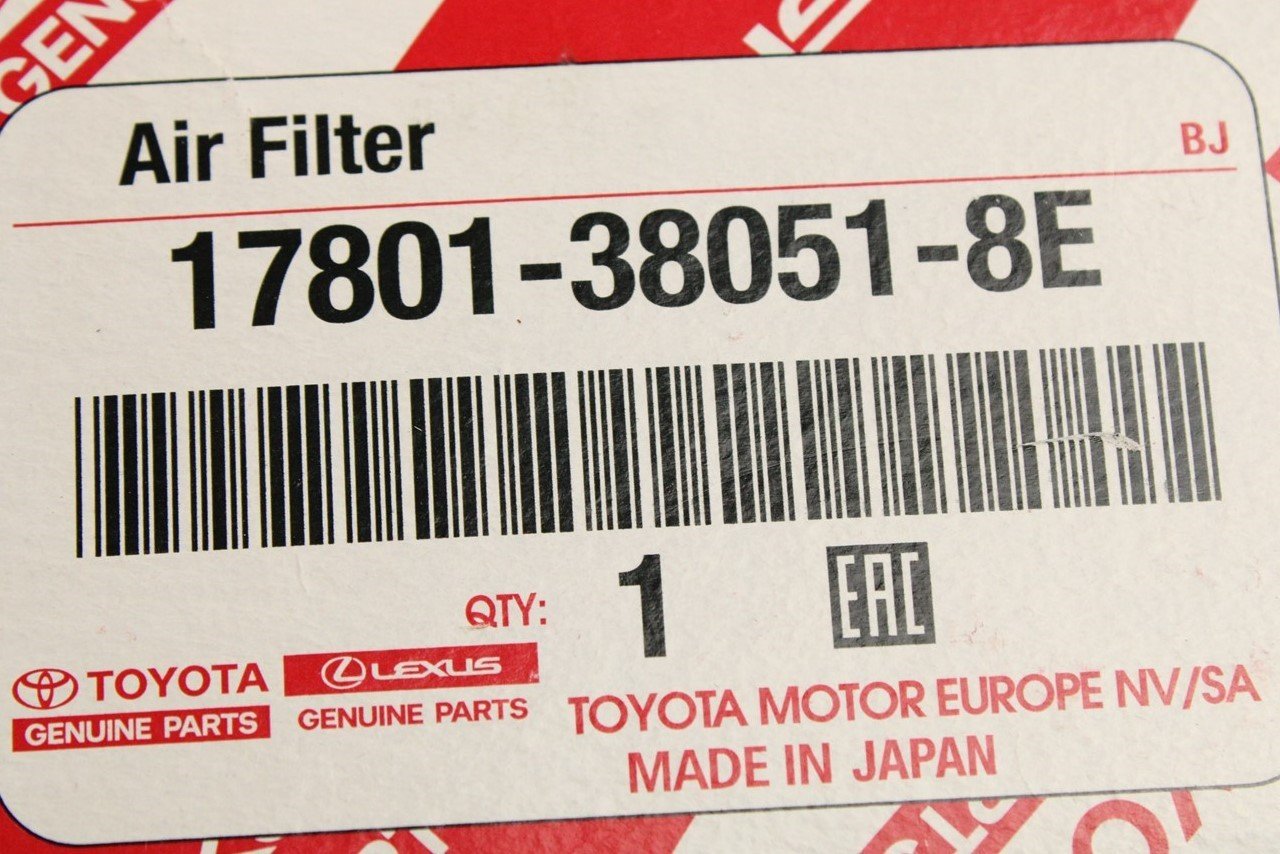 Premium Engine Air Filter For Toyota 4Runner V6 (2010-2022), FJ Cruiser (2010-2014), Lexus GX460 (2010-2019) - Replaces 17801-38050