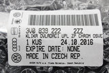 Skoda Superb 2015- right rear internal door handle release 3V08392222ZZ