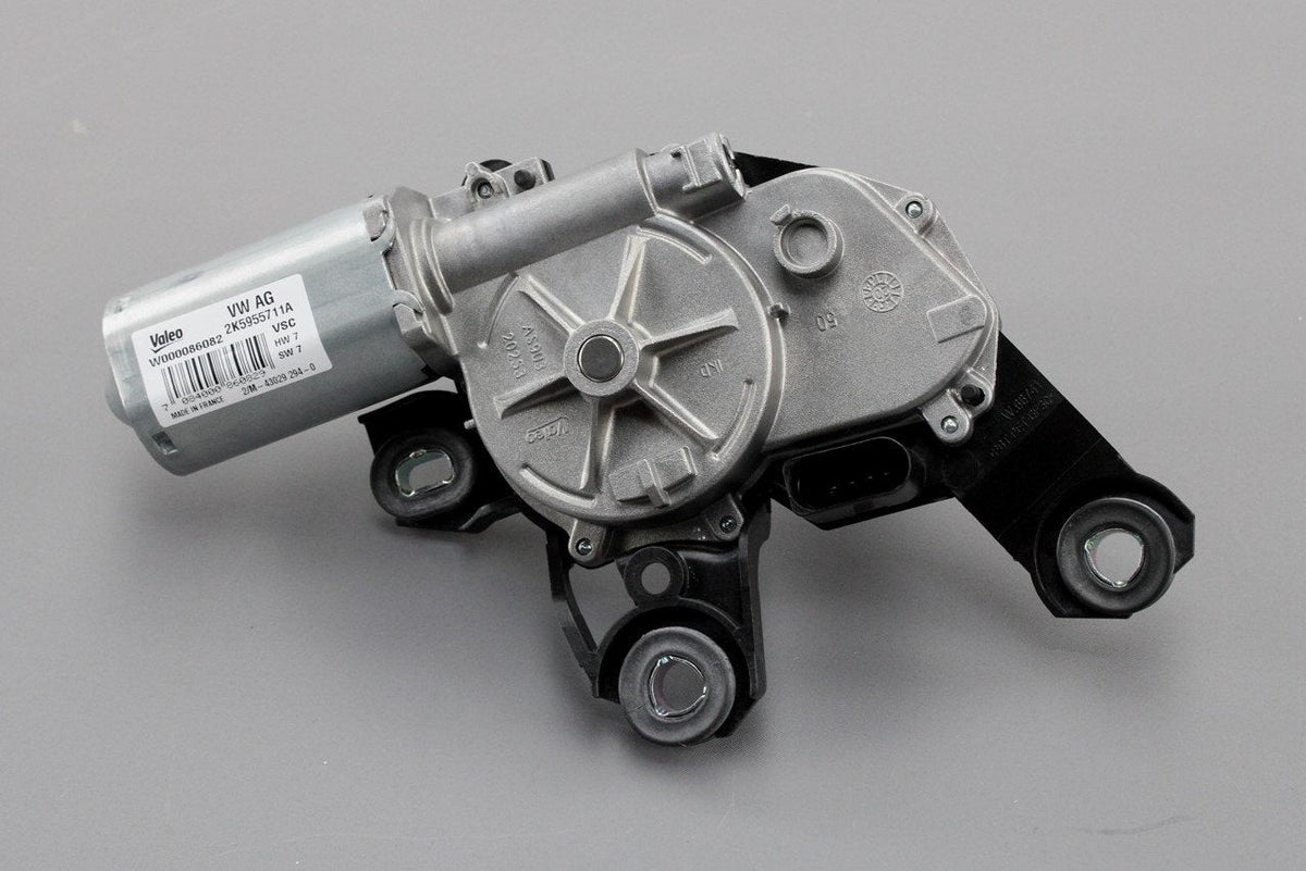 VW Caddy 2K 2016-20 tailgate window wiper motor (rear) 2K5955711A, view 1