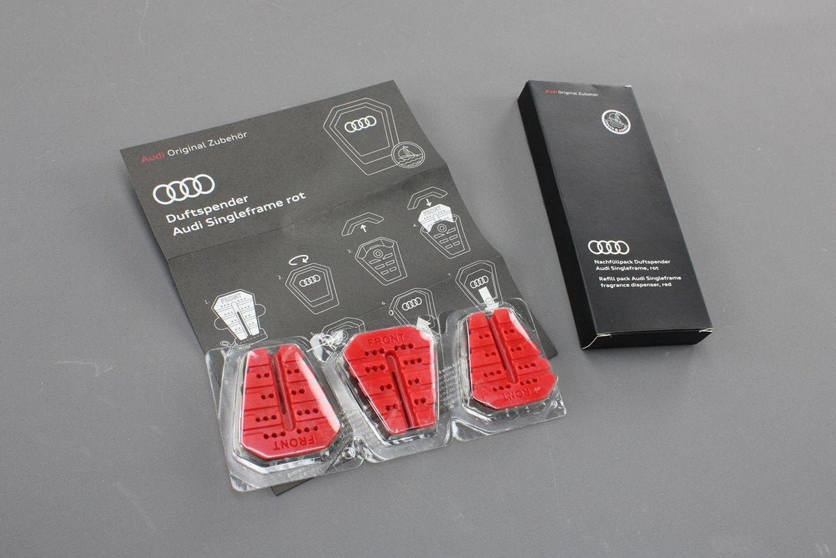 Audi Single frame air freshener dispenser refill pack (x3) 81A087009A, view 1