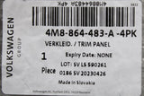 Audi Q8 RSQ8 2019-on luggage compartment scuff panel trim 4M8864483A 4PK