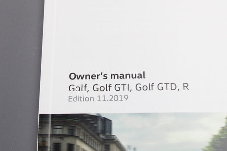 VW Golf MK7.5 2017-2020 owners manual handbook 5G0012720AK