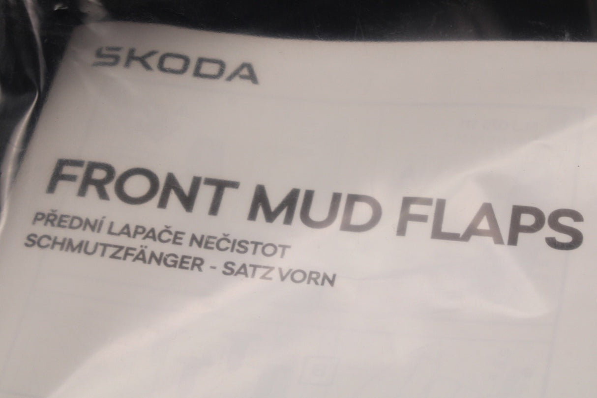 Skoda Elroq 2025-on accessory front mud flaps set 5LJ075111