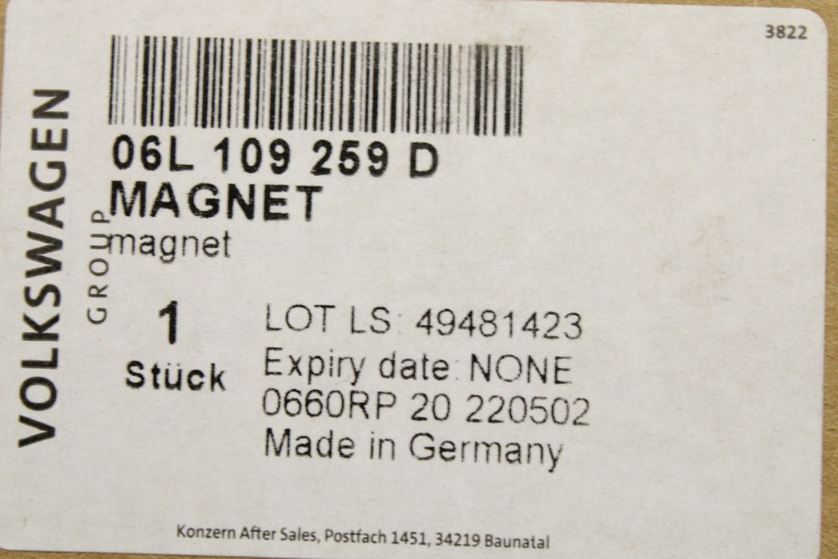 VW Golf Audi A3 Skoda SEAT Leon 1.8 2.0 TSI camshaft magnet 06L109259D