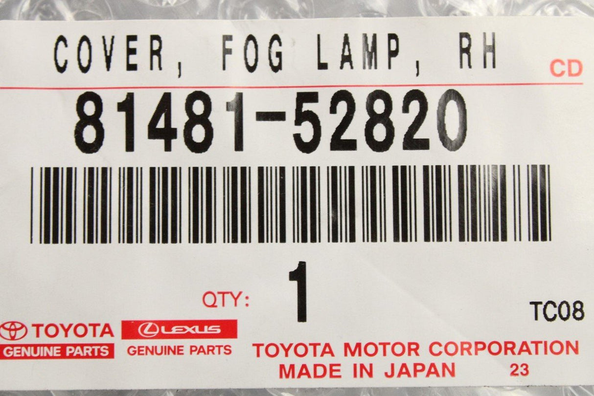 Toyota Yaris GR 20-on fog light cover (right) 81481-52820