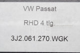 VW Passat B9 2024-on RHD premium carpet floor mats 3J2061270 WGK