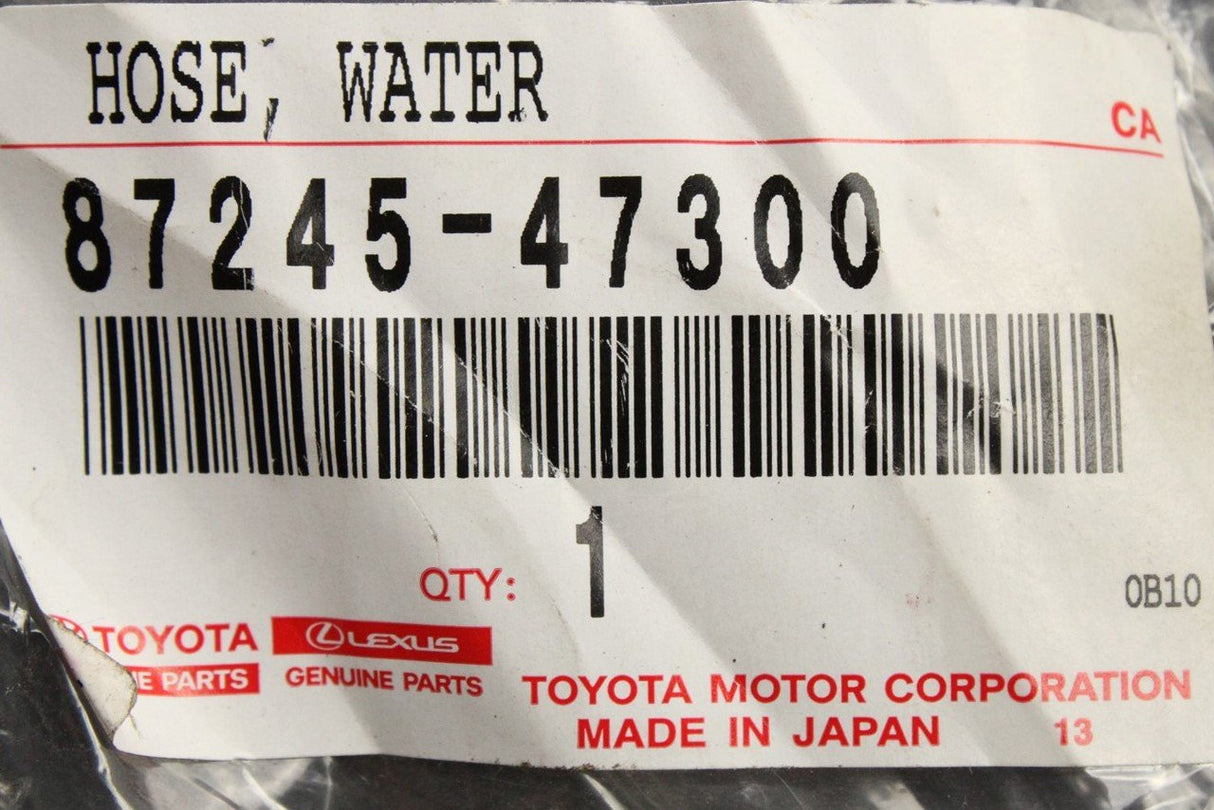 Toyota Auris 12-17 Prius 09-21 Lexus CT200H coolant hose 87245-47300