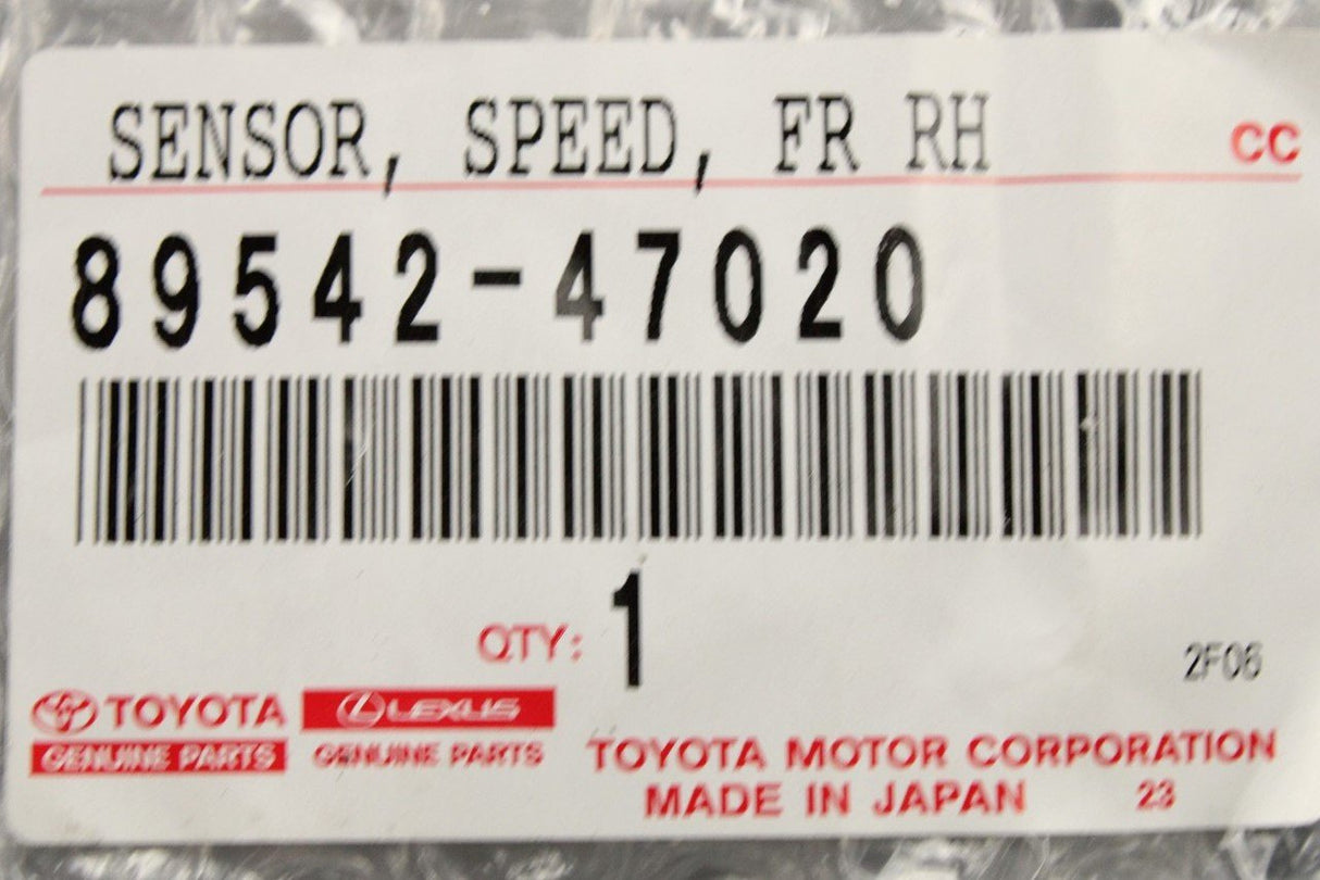 Toyota Prius 2003-2009 front wheel speed sensor (right) 89542-47020