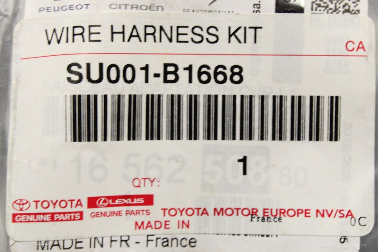 Toyota wiring harness SU001-B1668