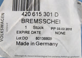 Audi R8 2007-12 RS5 2010-16 front brake disc 365mm (x1) 420615301D