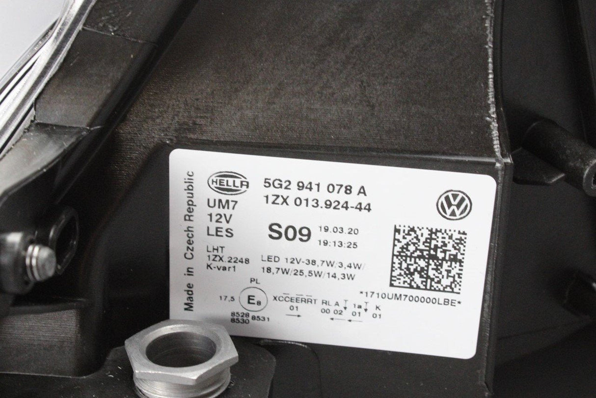 VW Golf GTI MK7.5 2017-2020 right LED headlight RHD 5G2941078A