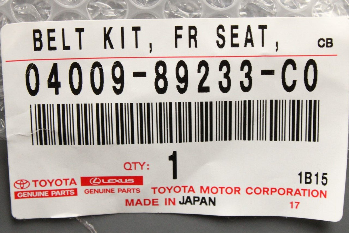 Toyota Prius Corolla RAV4 seat belt buckle (front) 04009-89233-C0