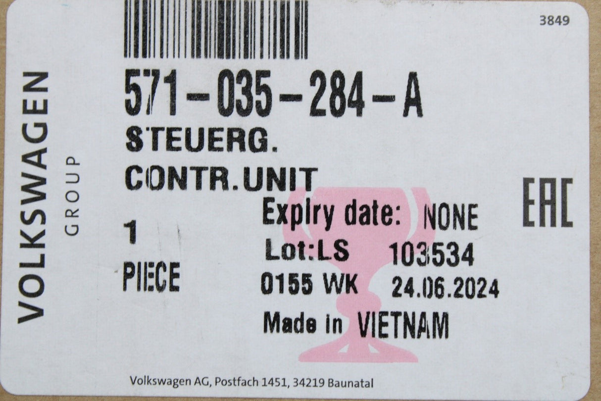 VW Crafter Audi Skoda SEAT CUPRA online services control unit 571035284A