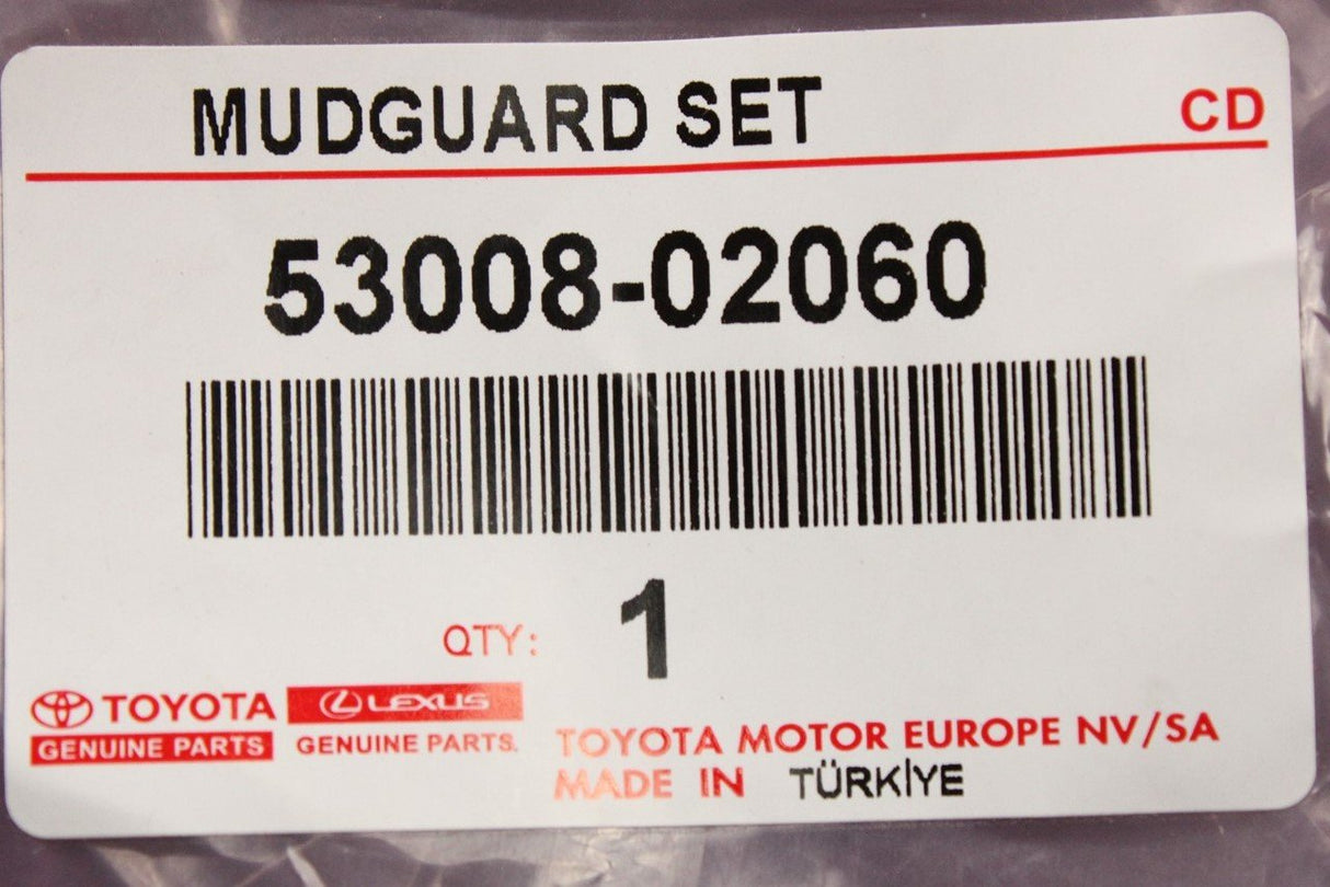 Toyota Corolla mud flaps set (front & rear) 53008-02060