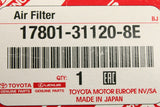 Toyota RAV4 05-16 Lexus ES350 06-12 air filter element 17801-31120-8E