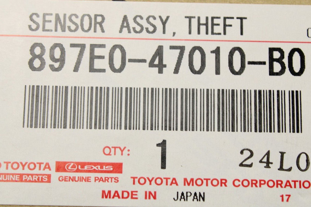Toyota Prius 2015-22 theft warning sensor 897E0-47010-B0