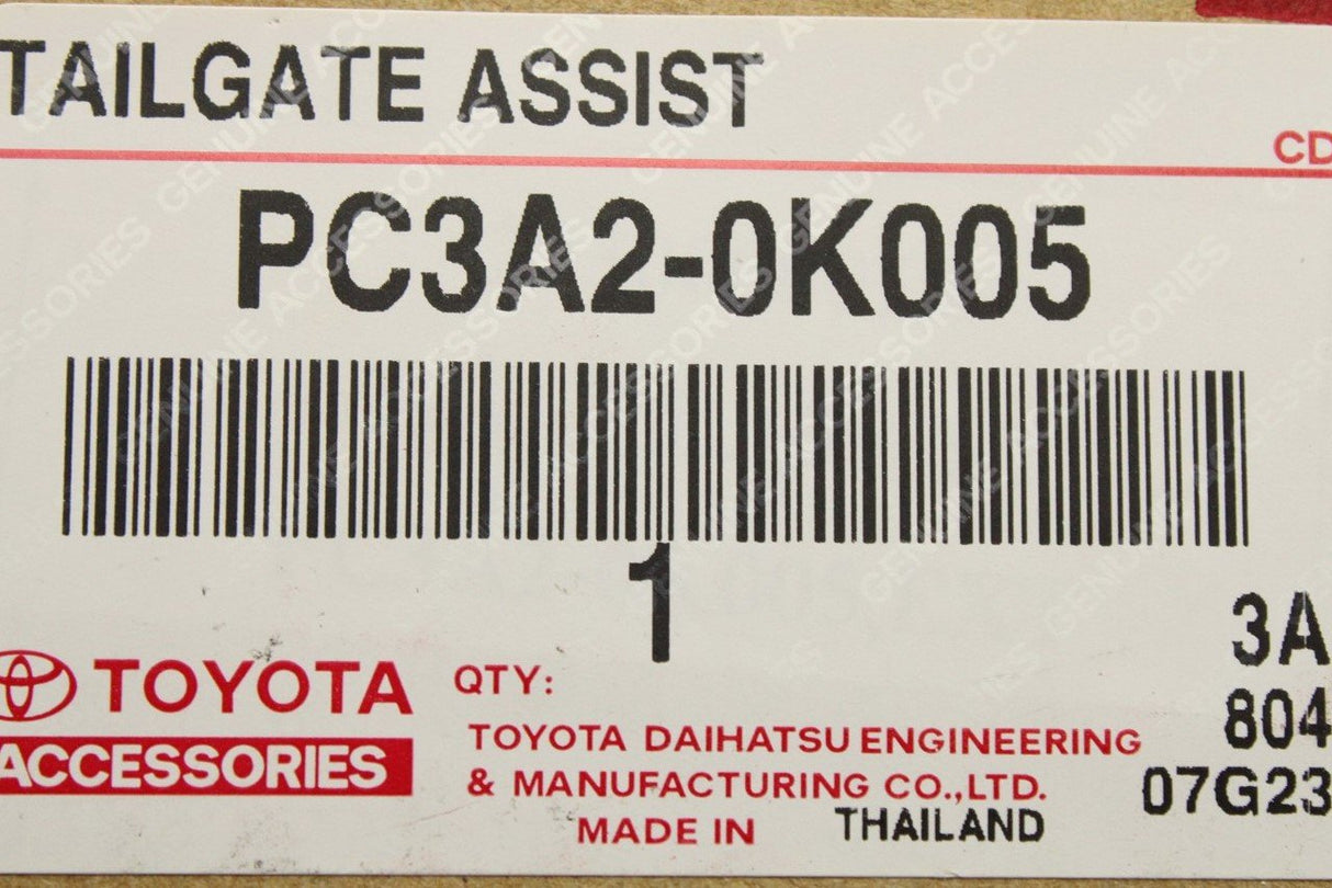 Toyota Hilux 2021 tailgate assist V2 kit PC3A2-0K005