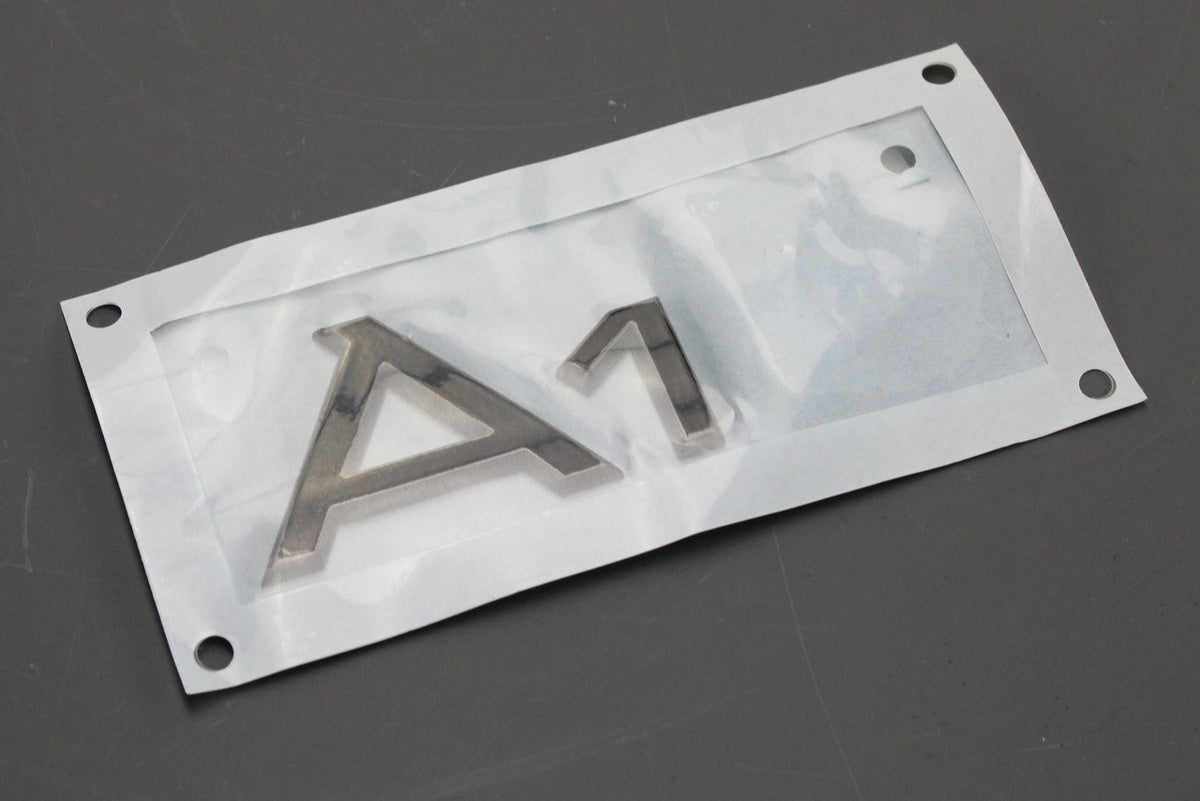 Audi A1 2019-on rear boot lid lettering badge (black) 82A071803, view 1