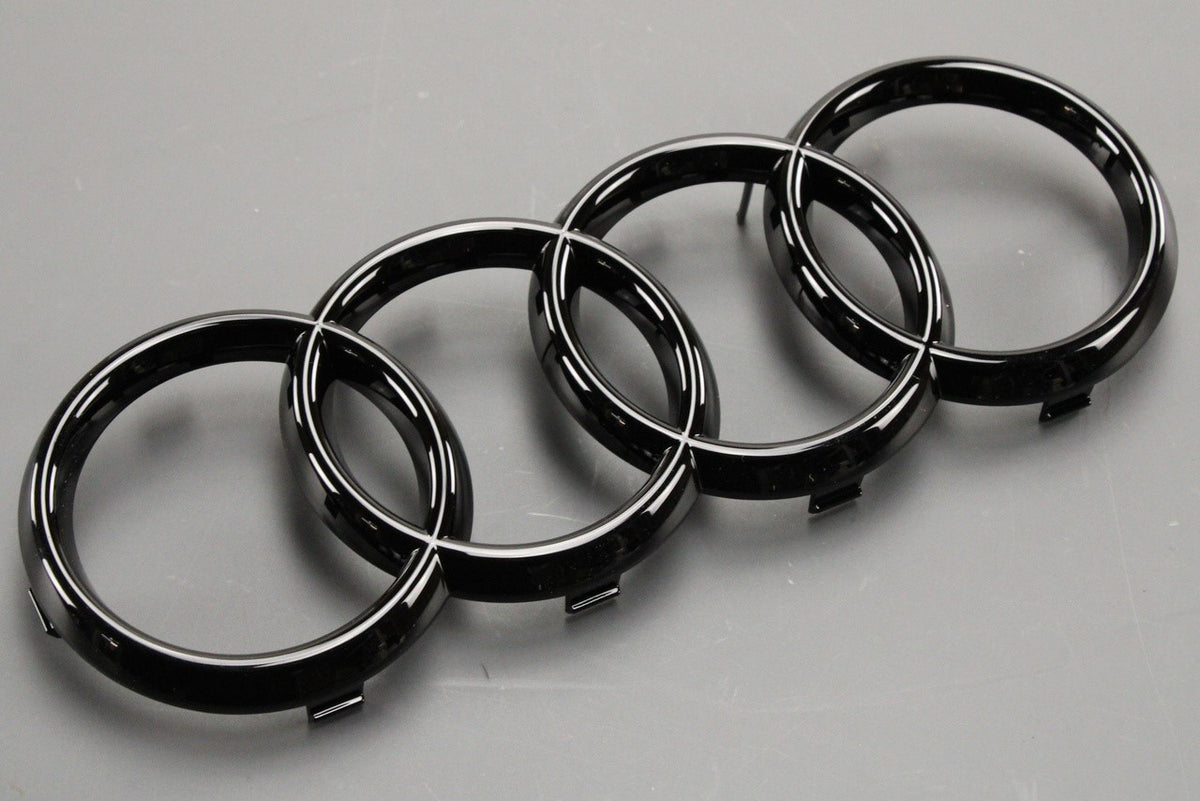 Audi e-Tron GT 2021-on black Audi rings logo badge (front) 4J3071801, view 1