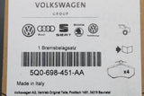 VW Beetle Skoda Octavia SEAT Leon rear brake pads kit 5Q0698451AA