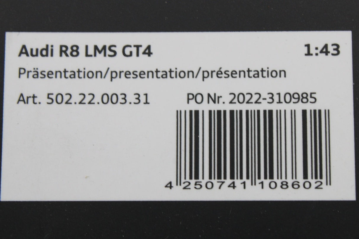 Audi collection R8 LMS GT4 model car (1:43) 5022200331