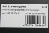 Audi S1 e-tron quattro 2023 model (1:43) 5022200431