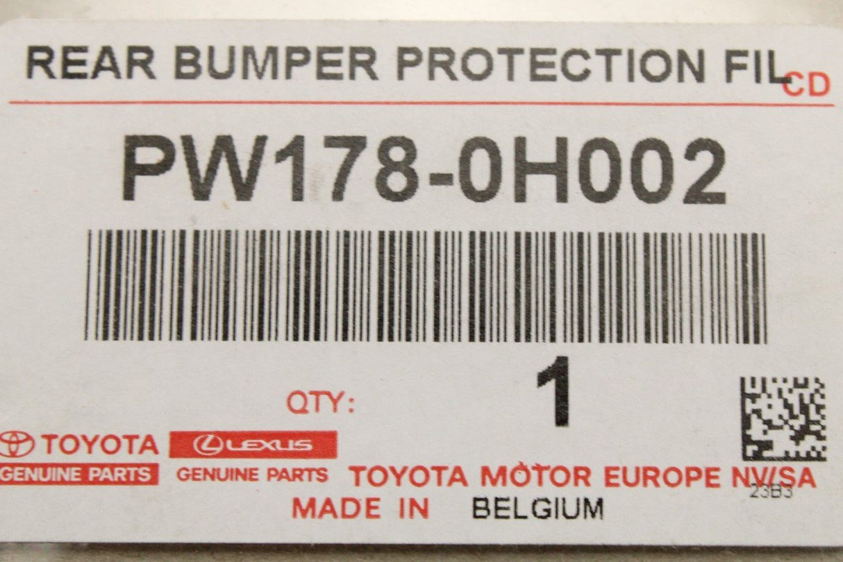 Toyota Aygo X rear bumper protection film (clear) PW178-0H002