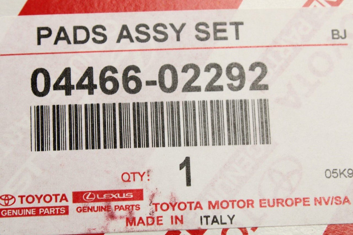 Toyota Auris 12-18 Corolla 13-19 brake pads set (rear) 04466-02292