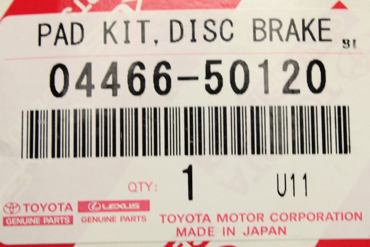 Lexus LS430 2000-06 brake pads set (rear) 04466-50120