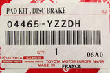 Toyota Hilux 1988-97 Land Cruiser 90 brake pads set (front) 04465-YZZDH