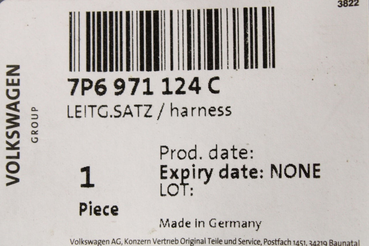 VW Touareg 7P 2015-18 Wiring harness for tow bar hitch 7P6971124C