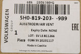 VW Golf MK8 20-on Caddy centre console air vent (rear) 5H0819203 9B9